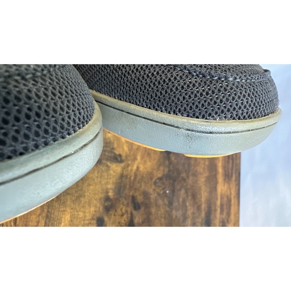 OluKai Nohea Mesh Mens 8 Dark Shadow Grey Slip On Shoes Drop-In Heel 10188-4H4H - Picture 7 of 16